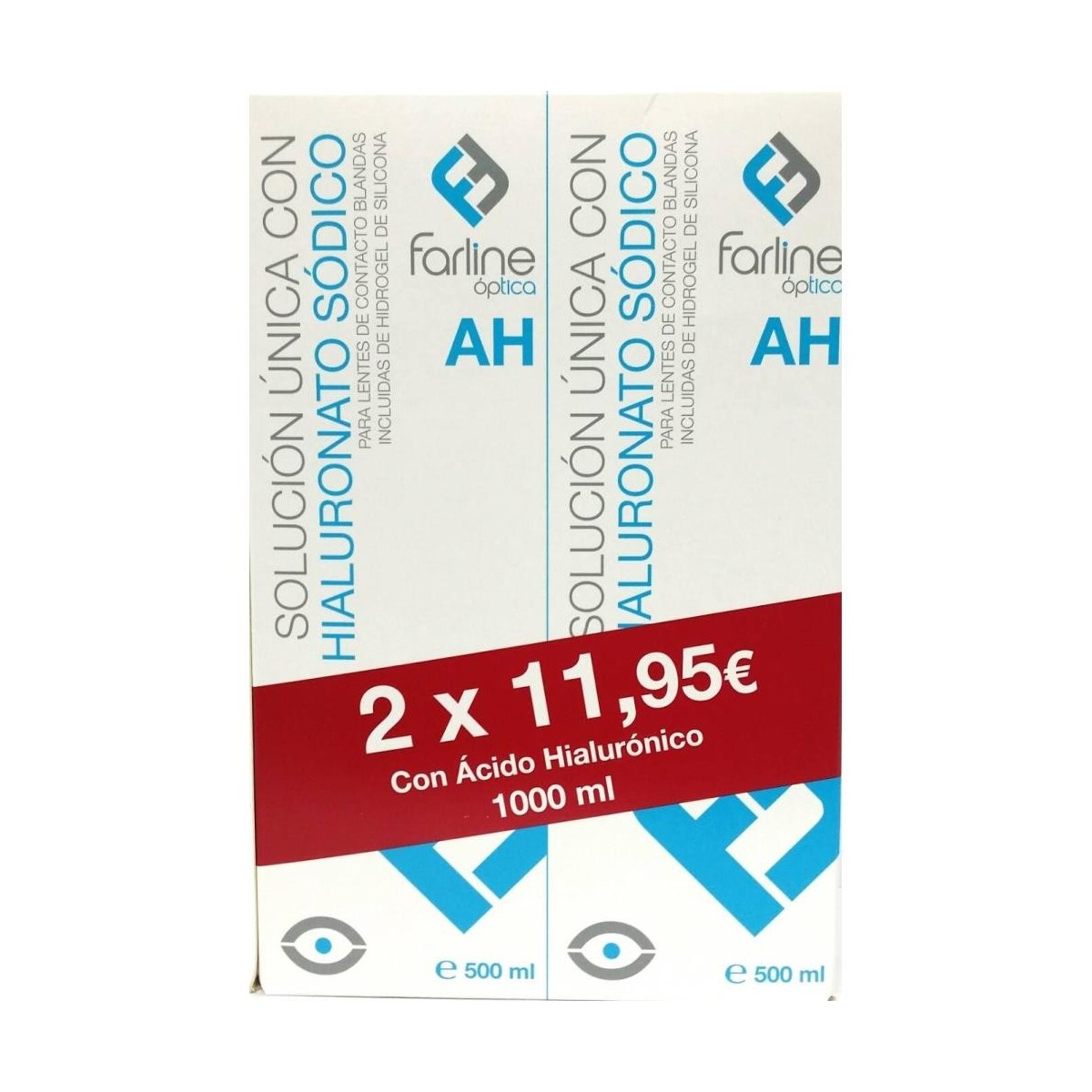 farline optica solucion unica con hialuronico duplo 500 ml