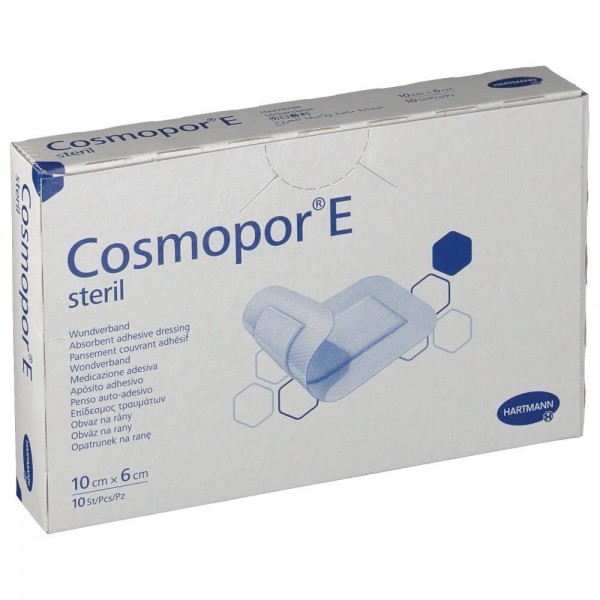 cosmopor e steril aposito adhesivo 10 x 6 cm