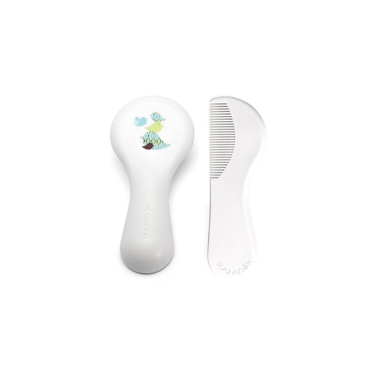 suavinex set cepillo y peine blanco