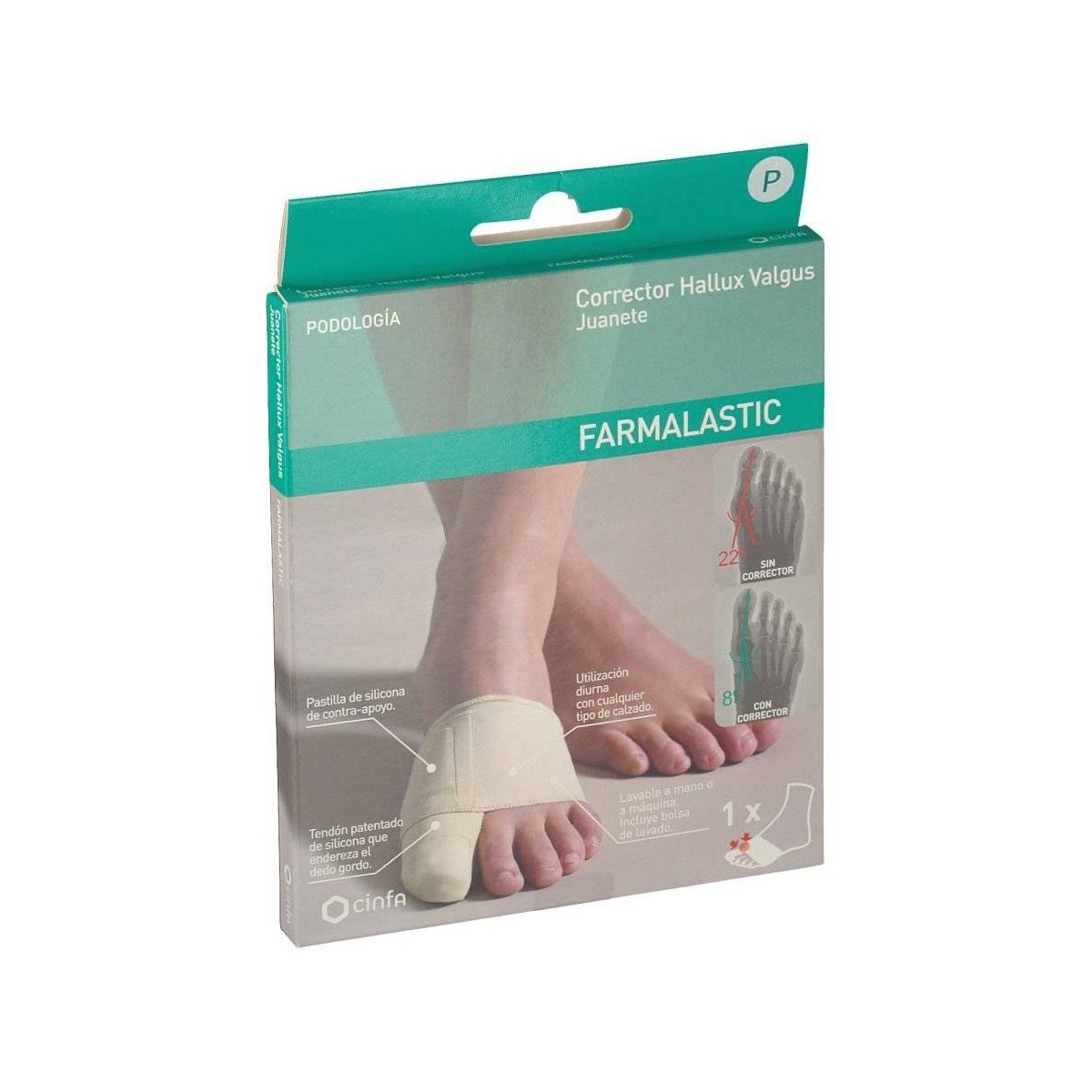 farmalastic corrector juanetes talla pequena