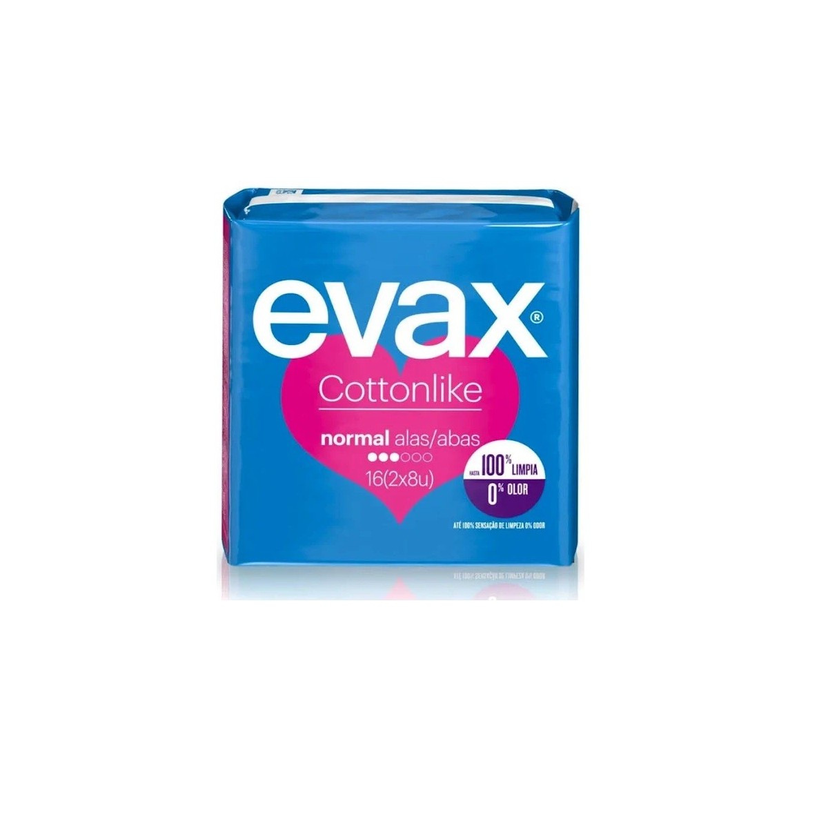 evax compresas cottonlike normal alas 16