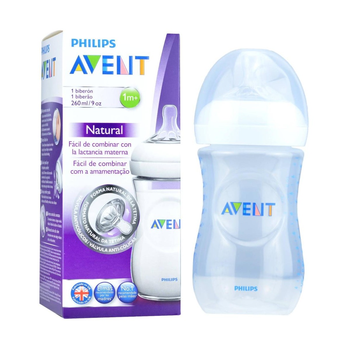 avent biberon natural 260 ml