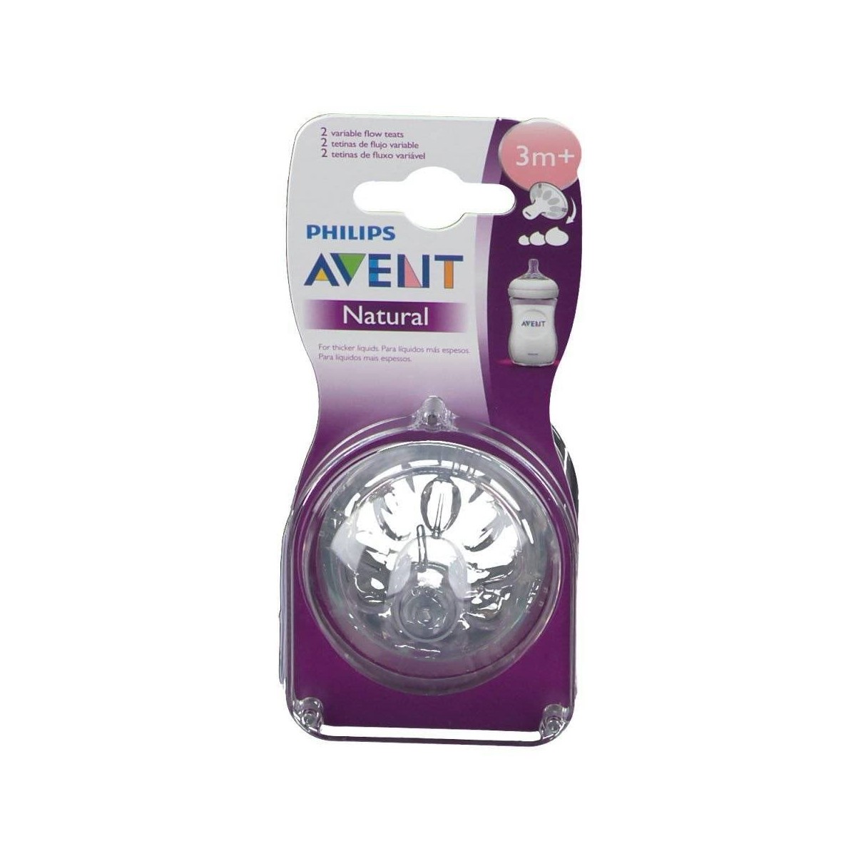 avent tetina natural flujo variable