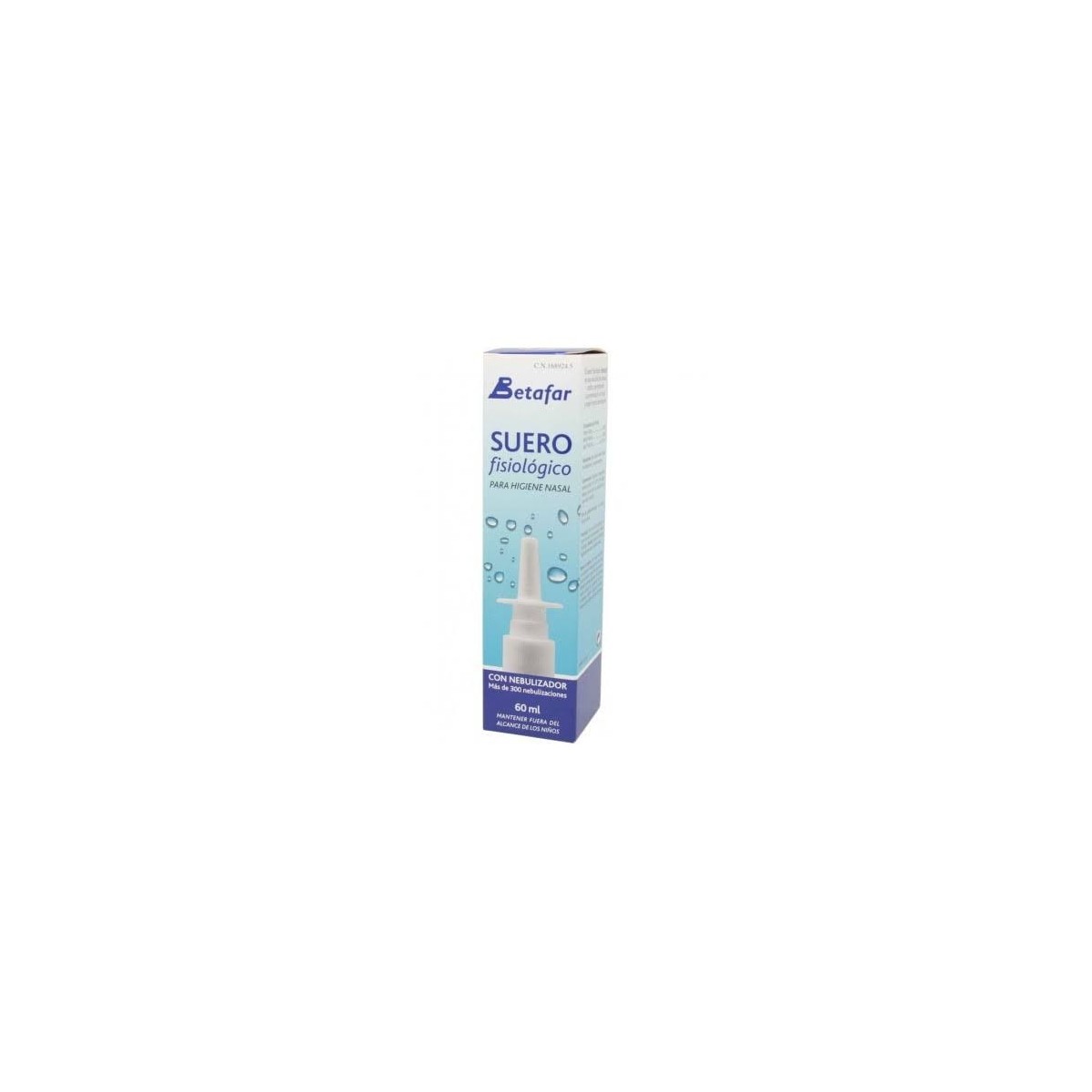 betafar suero fisiologico con nebulizador 60ml
