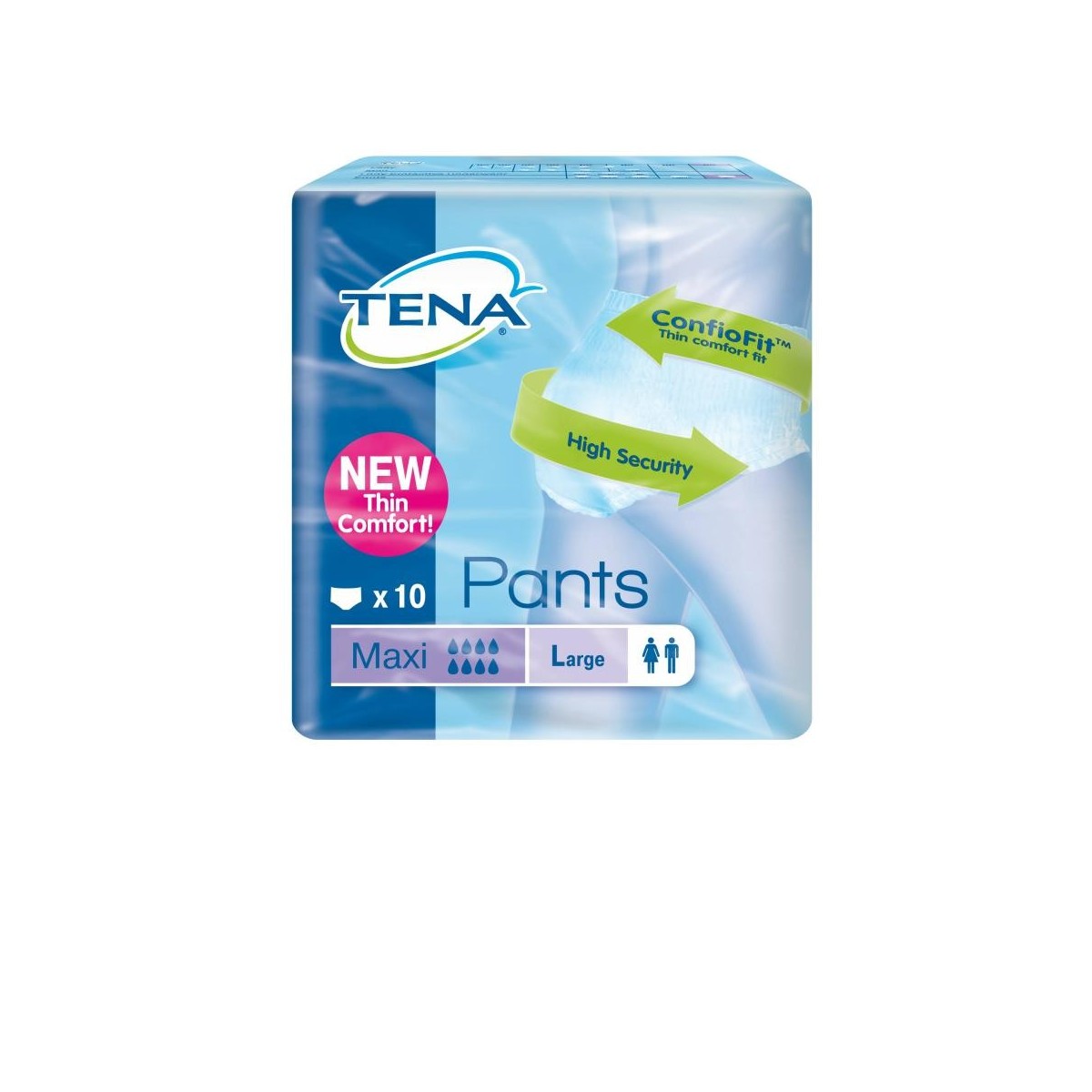 tena pants maxi grande 10 u