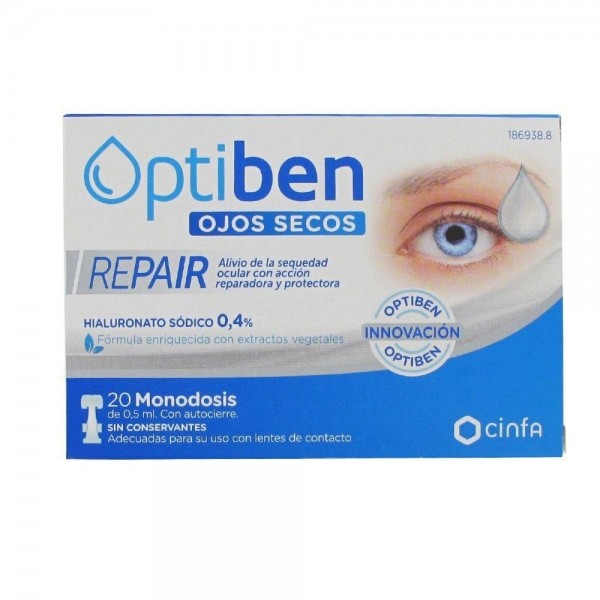 optiben ojos secos repair 20 monodosis