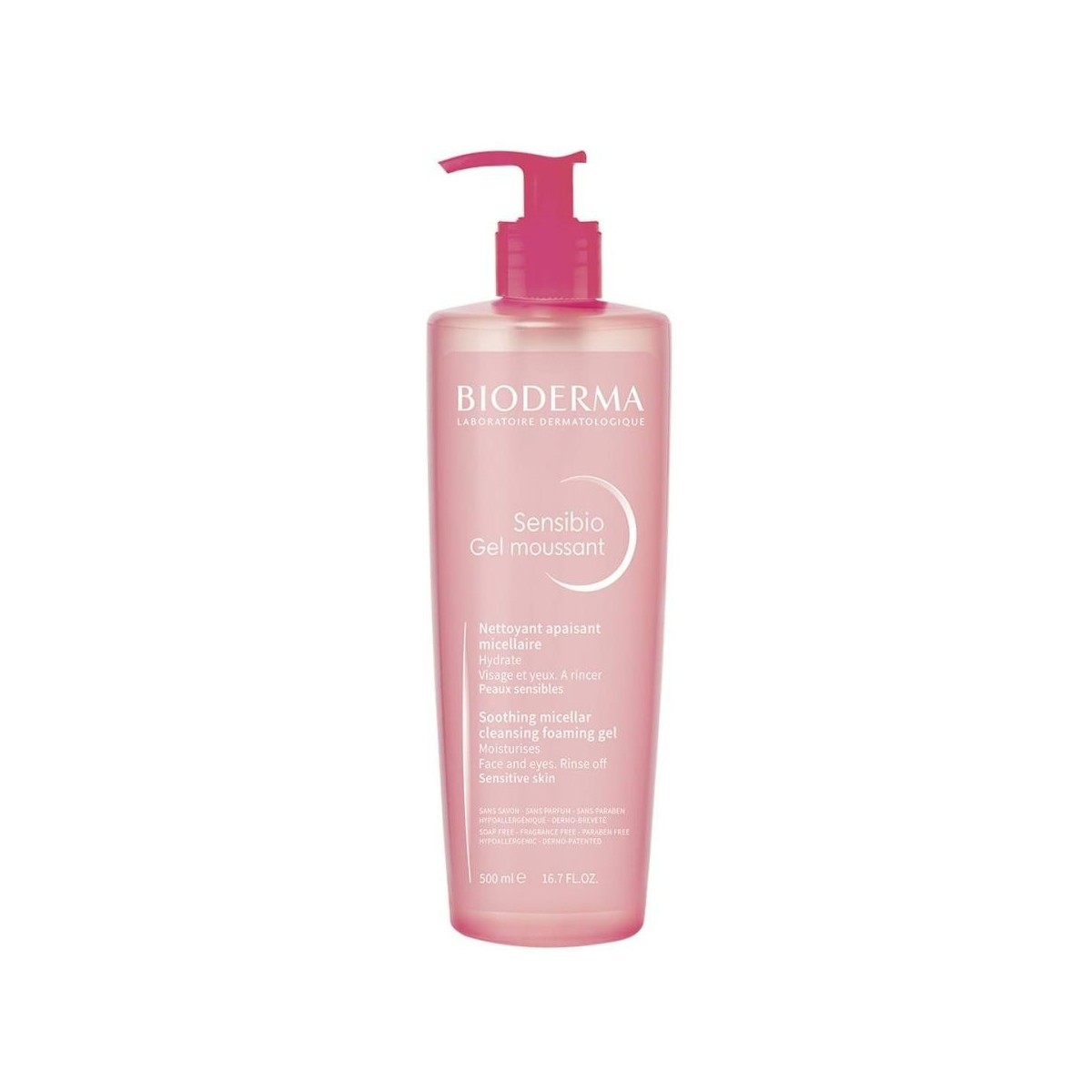 bioderma sensibio gel moussant 500 ml