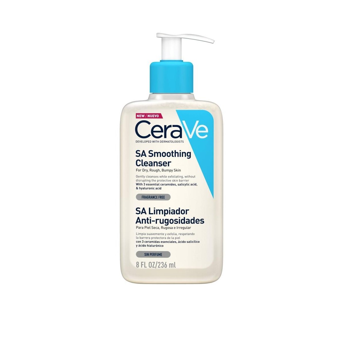cerave sa limpiador anti rugosidades 236 ml