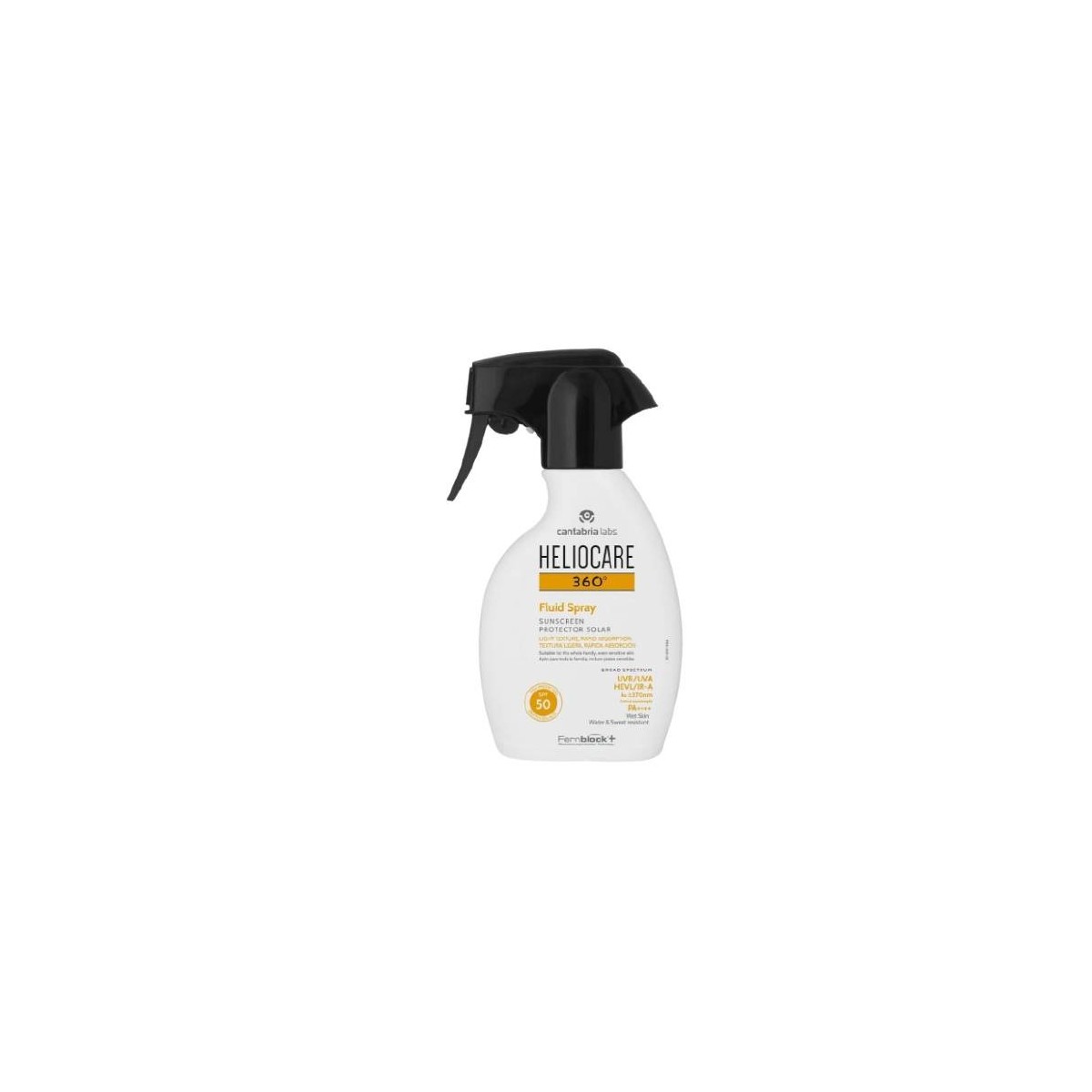 heliocare 360o fluid spray spf50 250ml