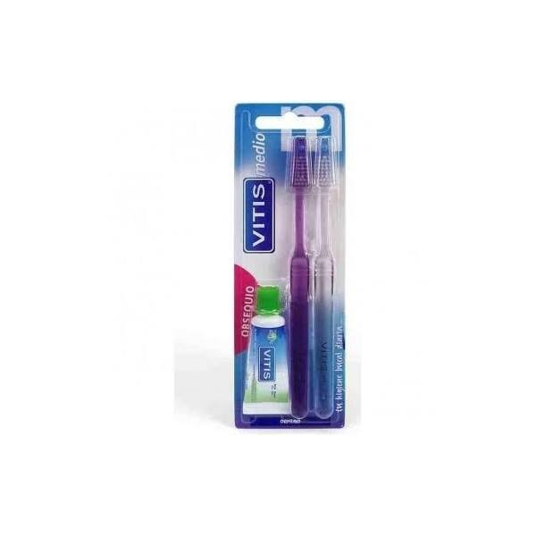 vitis cepillo dental medio duplo