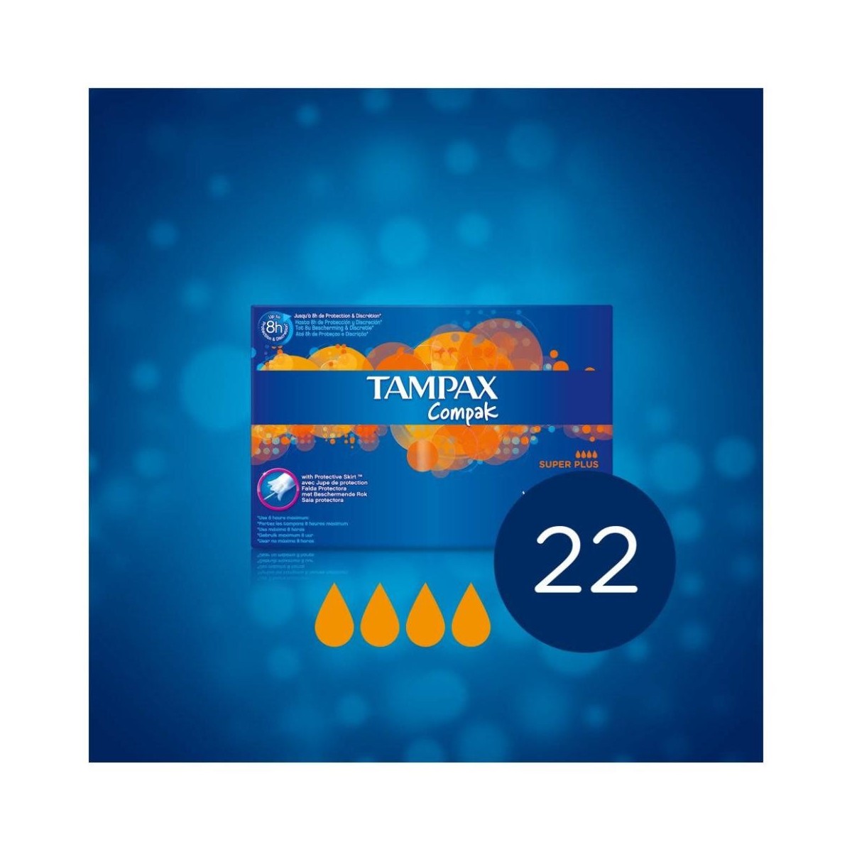 tampax compak super plus tampones 22