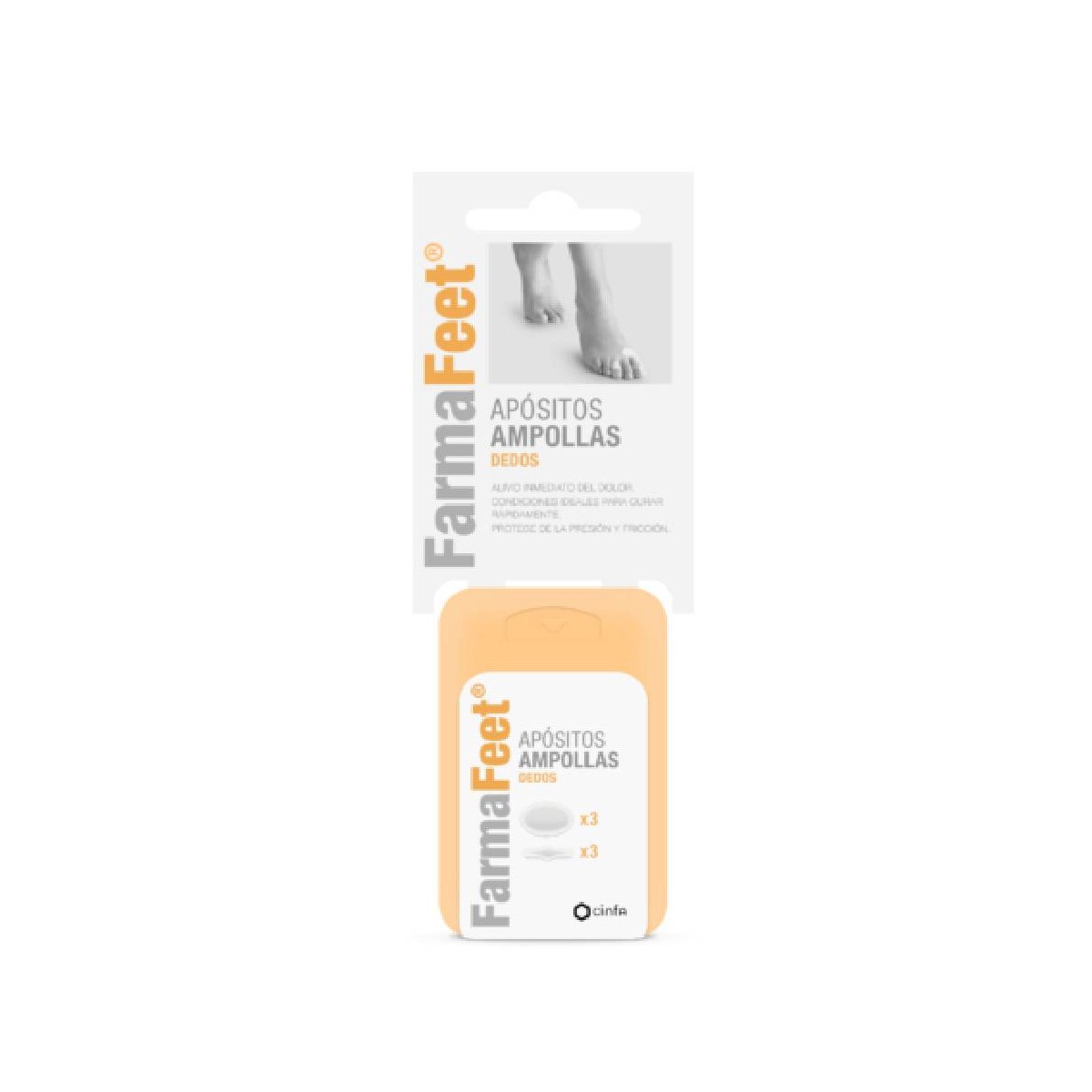 Farmafeet Apósitos Ampollas Dedos x6