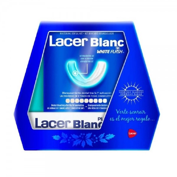 Lacer LacerBlanc White Flash Kit Blanqueador + LacerBlanc pasta dentífrica menta 75 ml