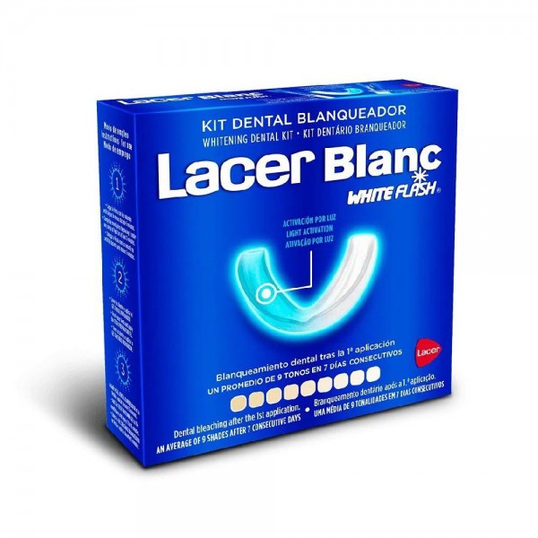 Lacer LacerBlanc White Flash Kit Blanqueador + LacerBlanc pasta dentífrica menta 75 ml
