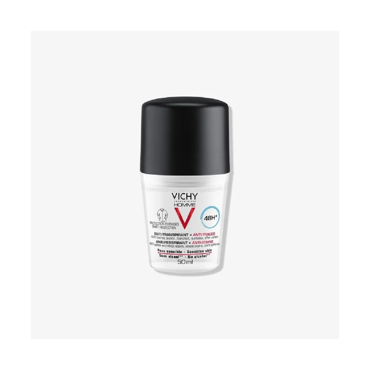 Vichy Homme Antitranspirante 48H Antimanchas...