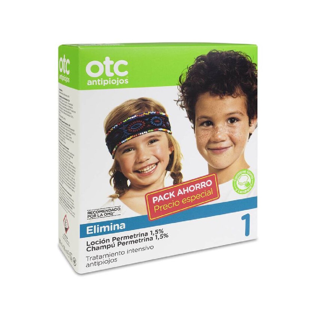 OTC Antipiojos Pack ahorro Loción + Champú...