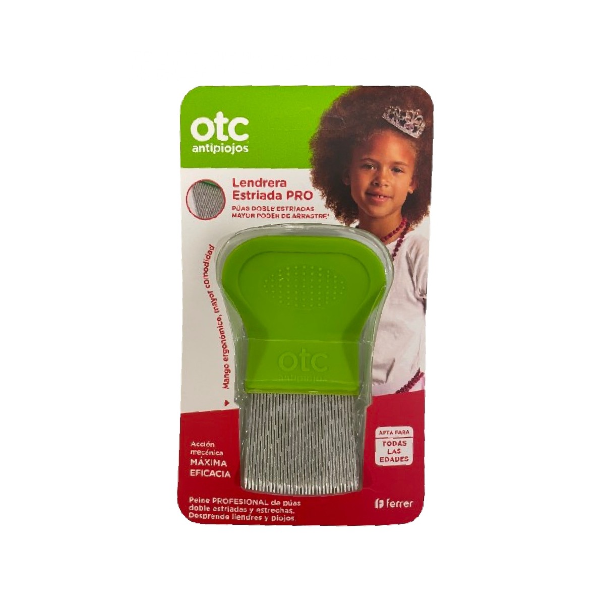 Otc Antipiojos Lendrera estriada Pro