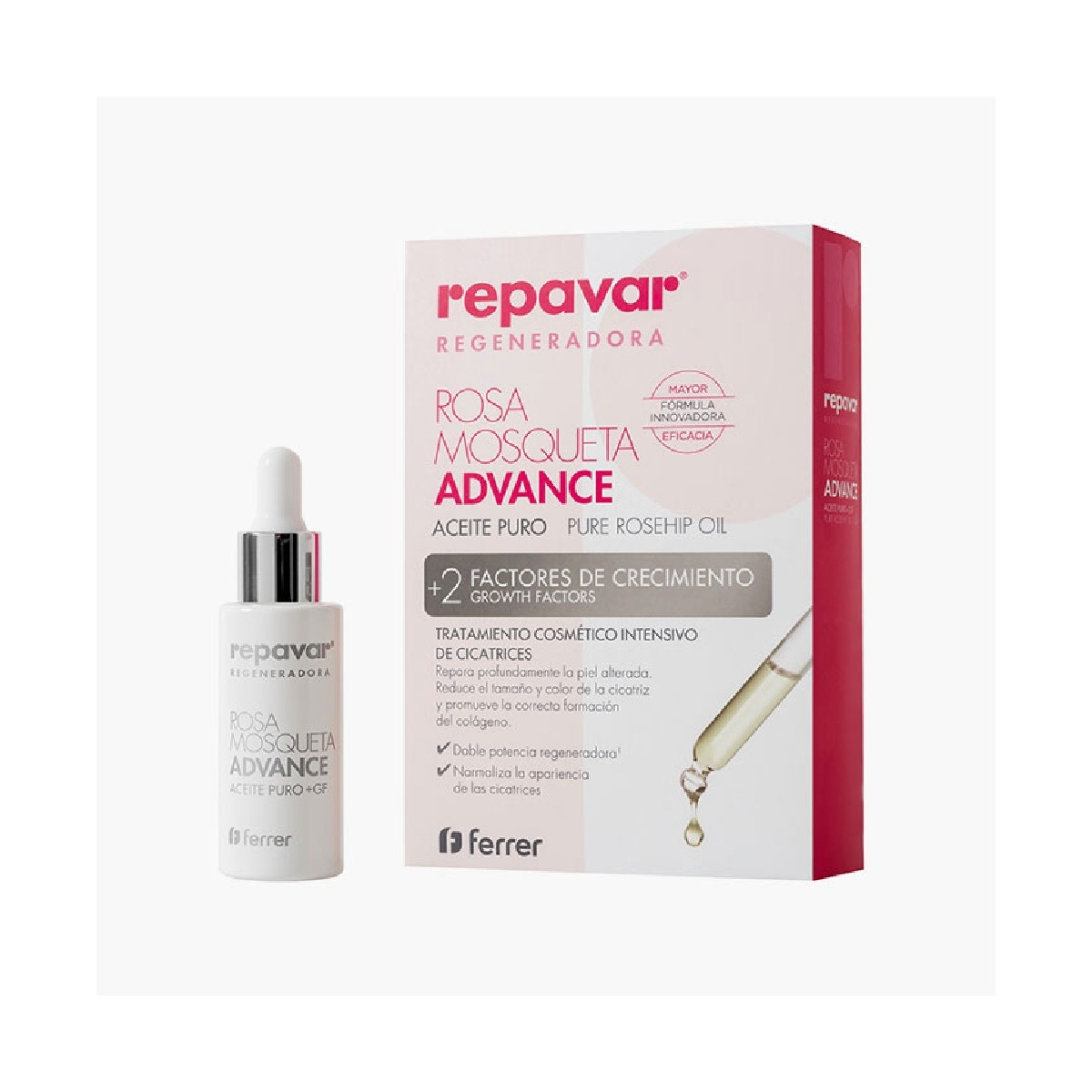 Repavar Regeneradora Aceite puro Rosa Mosqueta...