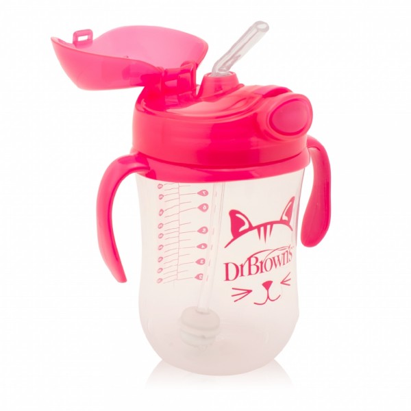 Dr. Brown Mi Primer Vaso con Pajita 270 ml