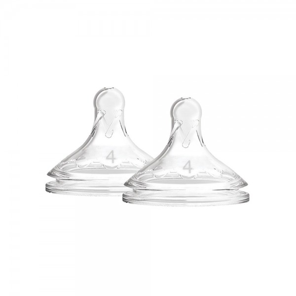 Dr. Brown´s  tetinas de silicona boca ancha nivel 4 9m+ pack de 2