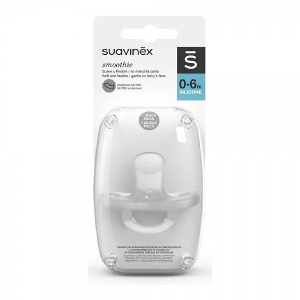 Suavinex Chupete Smoothie Todosilicona tetina antómica SX Pro 0-6 m