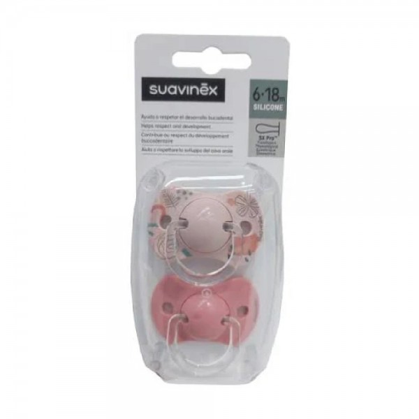 Suavinex Chupete Silicona SX Pro Fisiológico 6-18 m 2 uds