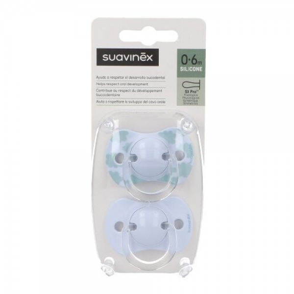 Suavinex chupete SX Pro fisiológica silicona 0-6 m 2 uds