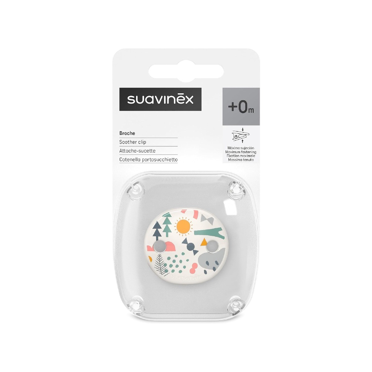 Suavinex Broche Pinza Cadenita Ovalado