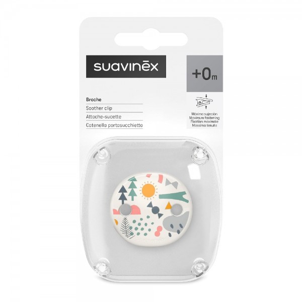 Suavinex Broche Pinza Cadenita Ovalado