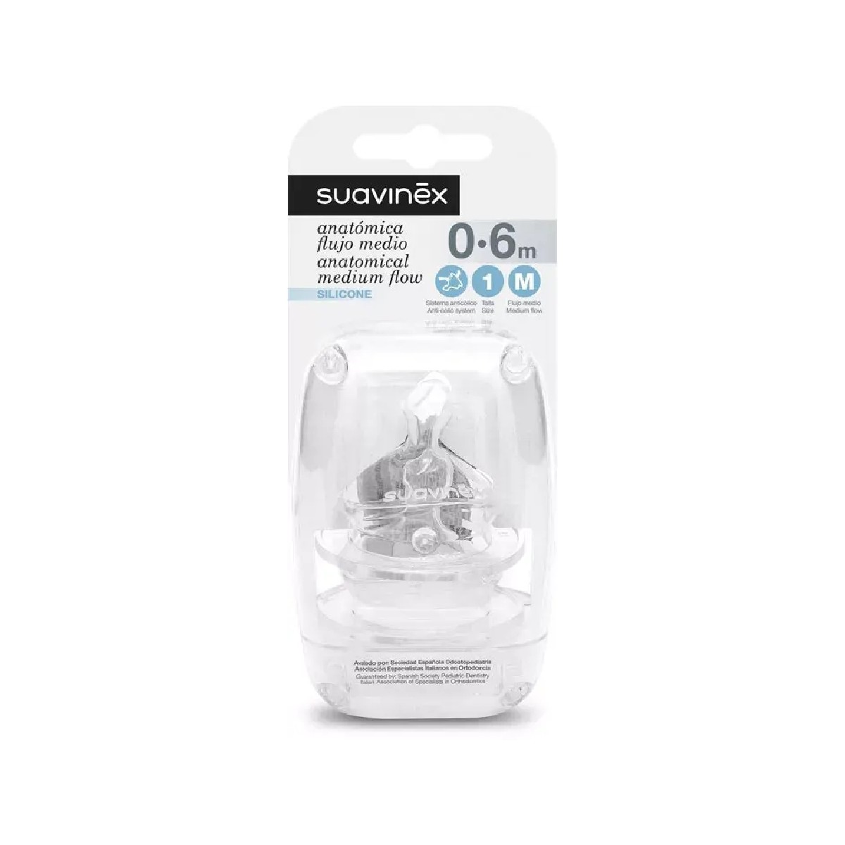 Suavinex tetina silicona anatómica talla 1...