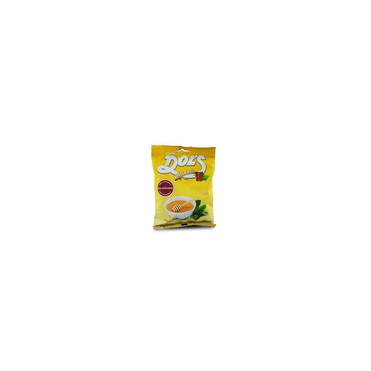 dols caramelos sin azucar menta miel bolsa 60gr